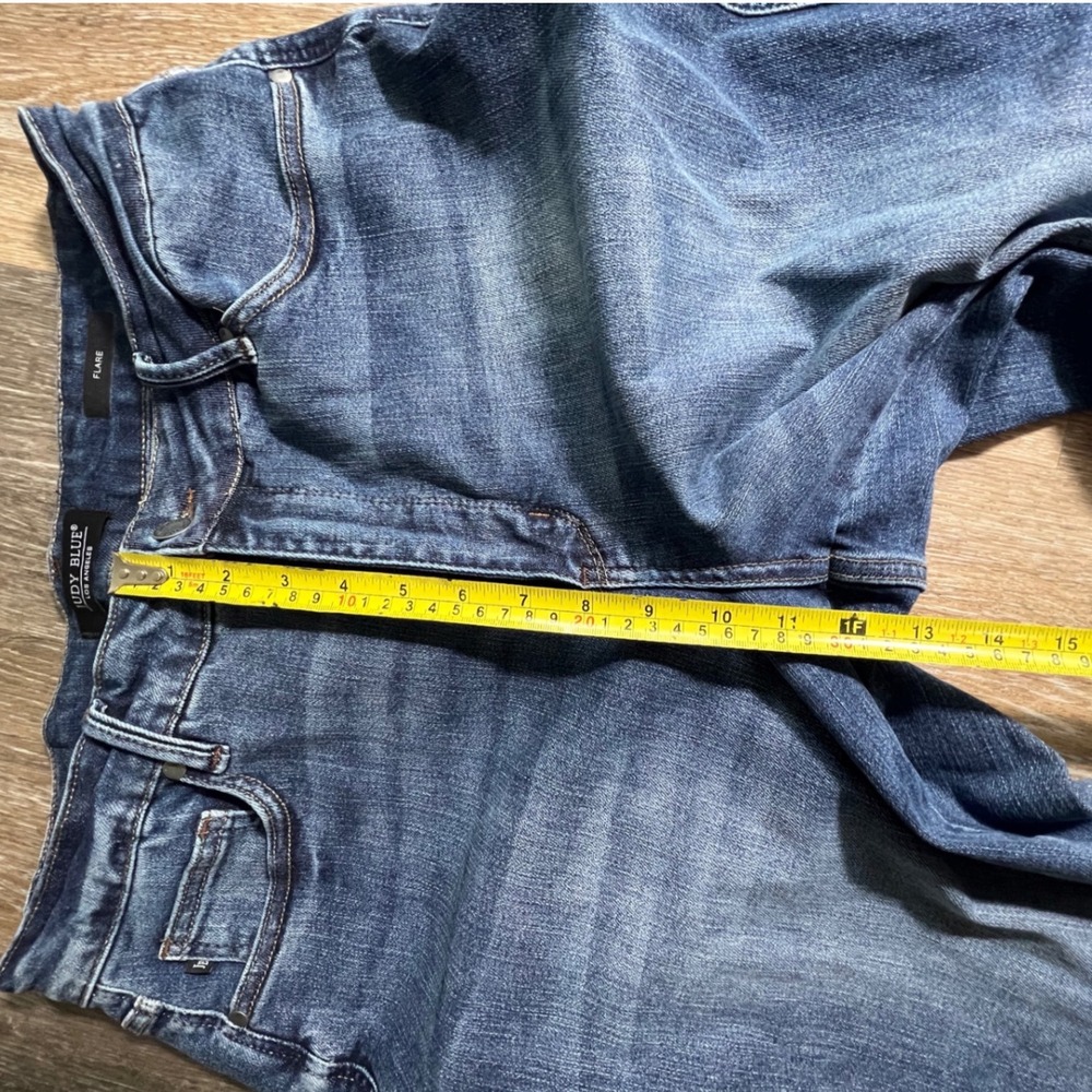 Judy Blue Flare Jeans Women 16W Blue High Rise Stretch Denim 2257 - Picture 4 of 8